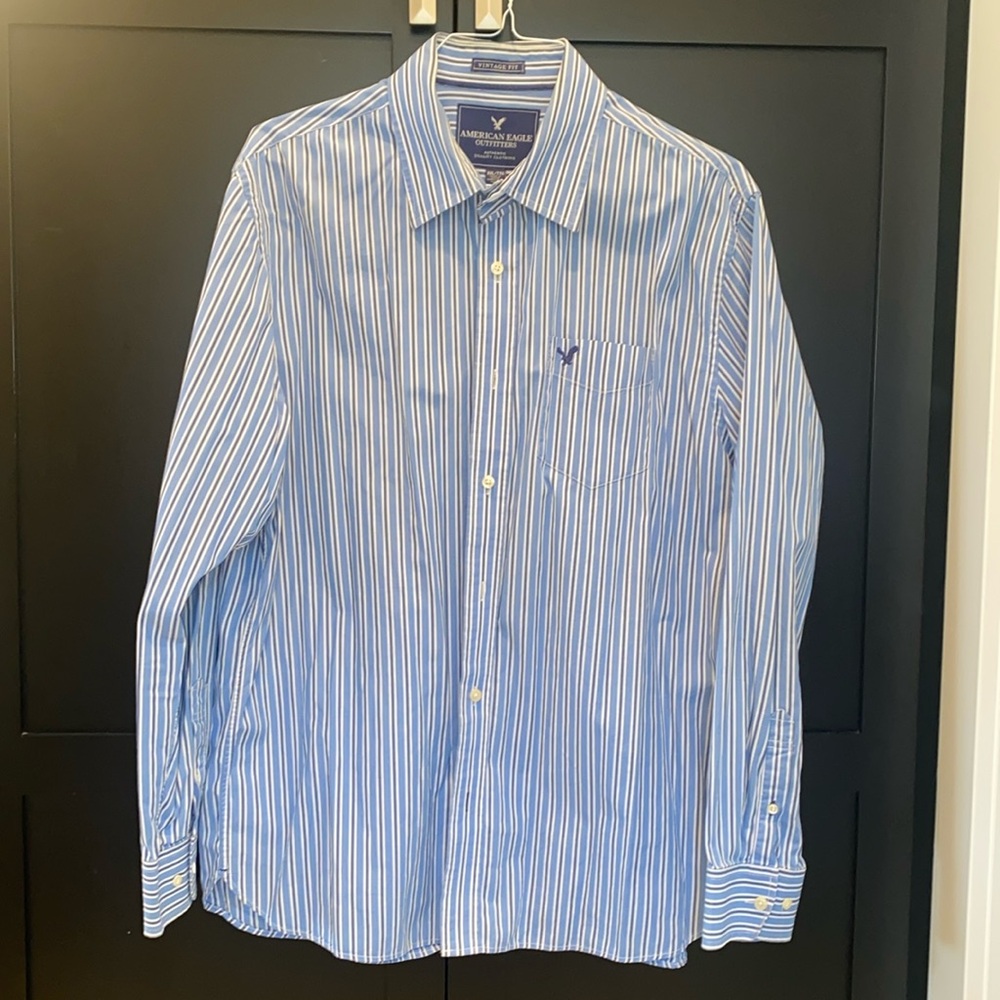 Vintage Men’s American Eagle Button Down Shirt - Size XXL